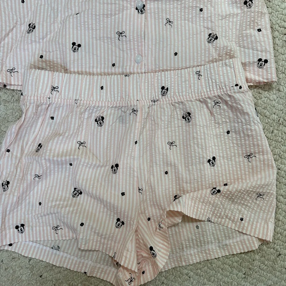 American Eagle Outfitters Pink Striped Pajama Top- Disney - Picture 2 of 3